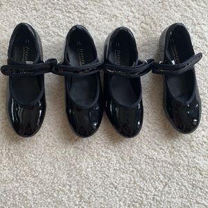 Two pairs black tap shoes Danskin